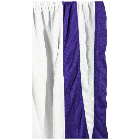 Purple and White Reversible Basketball Shorts Mens Size Small Drawstring Sports - Picture 8 of 10